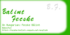balint fecske business card